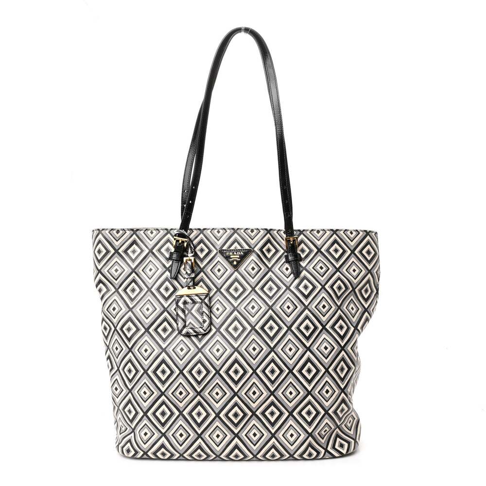 Prada Saffiano Diamond Print Tote #253570P40